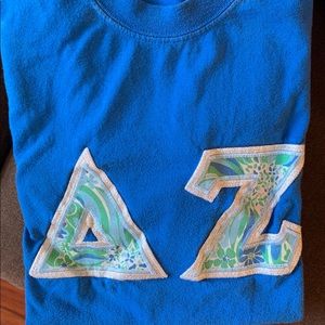 Delta Zeta Stiched Letters